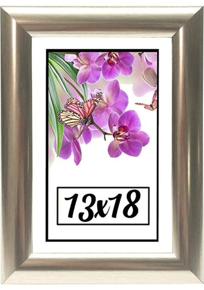 Hediyelik Çerçeve Dekorasyon Resim Çerçevesi 13x18 13x18-22-gümüş