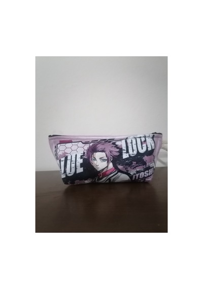 Owl Bag Blue Lock İtoshi Sae Desenli Kalemlik - Cüzdan Makyaj Çantası Diğer