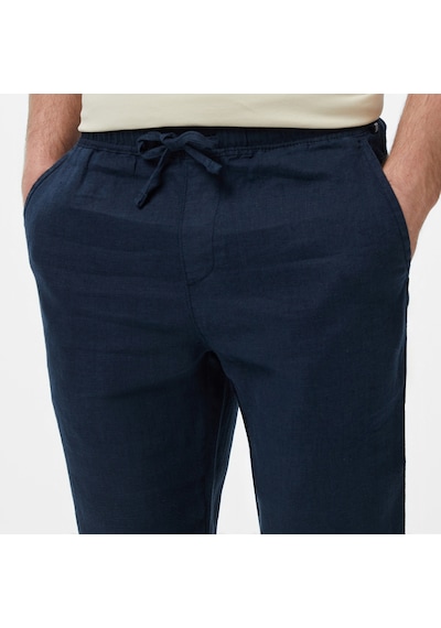 Nautica Erkek Lacivert Jogger Keten Pantolon Düz P55116t Lacivert