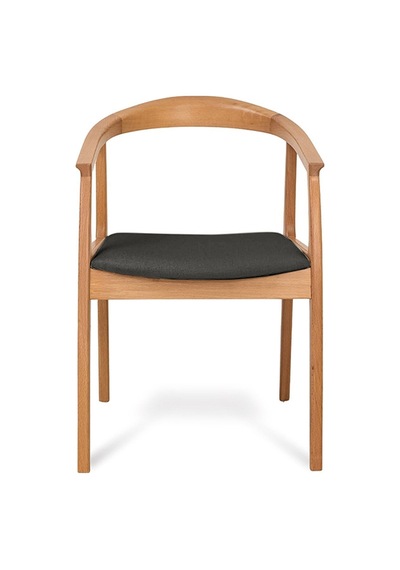 Helsinki Antrasit C Model Bohem Natural Ahşap Sandalye