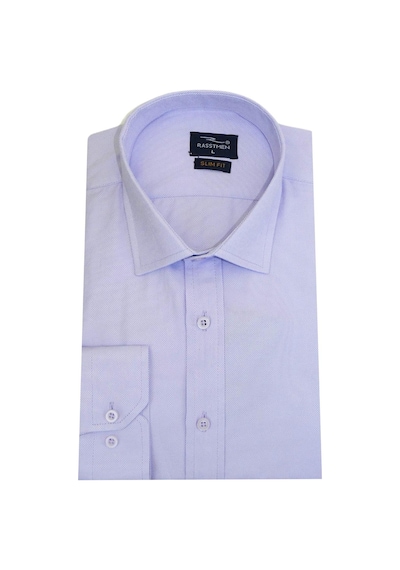 Erkek Gömlek Uzun Kol Silim Fit Armürlü Bgl-st01462 Lila