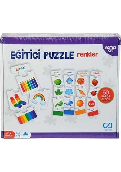 Eğitici Puzzle Renkler 60 Parça Çocuk Oyuncak Eğitici Montessori