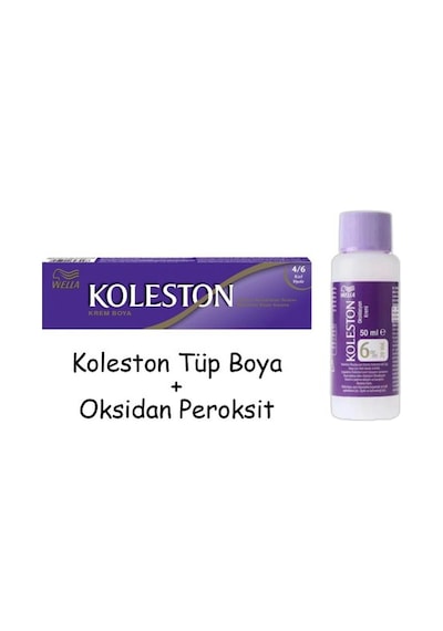 Koleston Tüp Boya 50 Ml - 4.6 Kızıl Viyole + 20 Vol Oksidan Peroksit