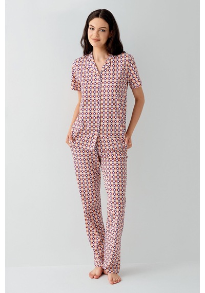 Arnetta Kadın Mor Gömlek Pijama Takım Ar3562-s-v1 Mor