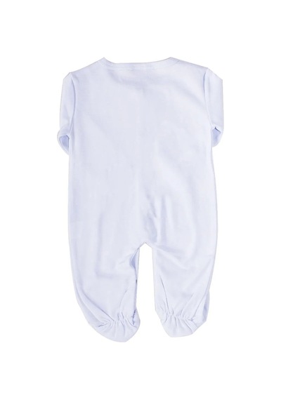 Bebegen Unisex Mamy Yazılı Beyaz Patikli Tulum Çok Renkli