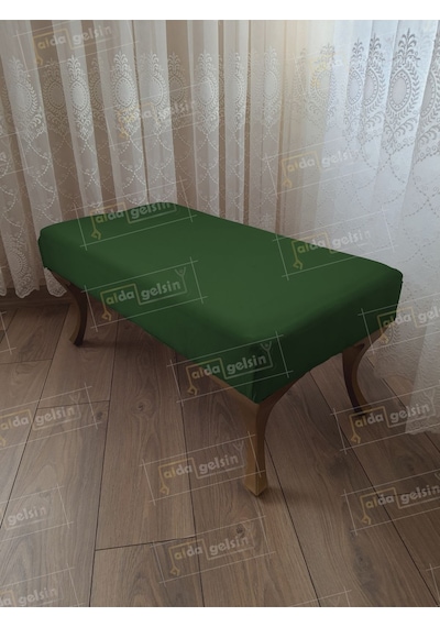Ayak Ucu Kapı Önü Antre Düz Bench Puf Orta Sehpa Gold Ayak 90 45 Pembe