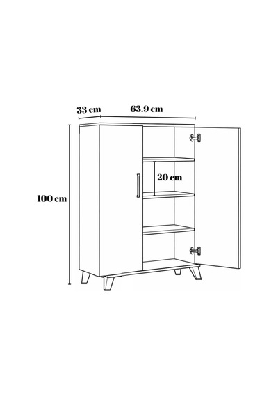 Çınar Banyo Dolabı Çok Renkli