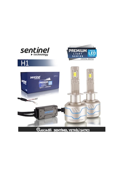 Sentinel Premium Beyaz Led Xenon Ampül Seti 85w 14000 Lumen H1 H1