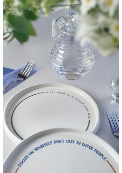 Motto Line Stackable Pasta Tabağı 21 Cm 4 Adet 22645-22731-35-36