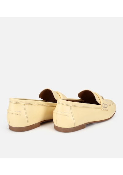 Hotiç Kadın Deri Sarı Yumuşak Dokulu Klasik Loafer