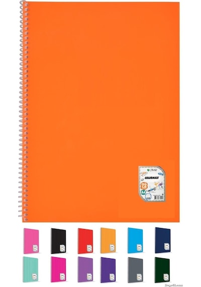 Çınar Colormaxı 72 Yaprak A4 Spralli Defter Düz Çizgisiz