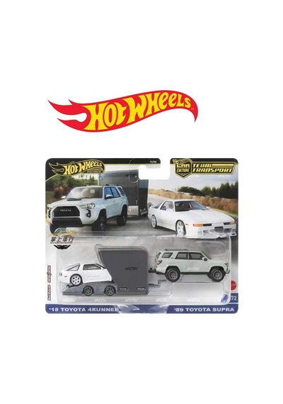 Hot Wheels Premium Car Culture Team Transport '18 Toyota 4runner / '89 Toyota Supra 72