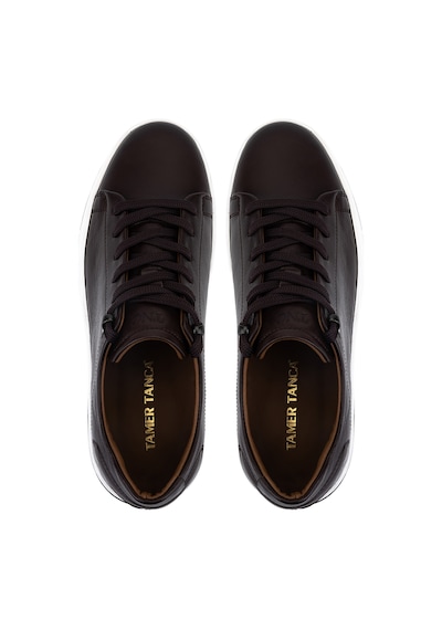 Tamer Tanca Erkek Hakiki Deri Kahverengi Sneakers & Spor Ayakkabı 1174 505 Erk Ayk Y26 Kahve