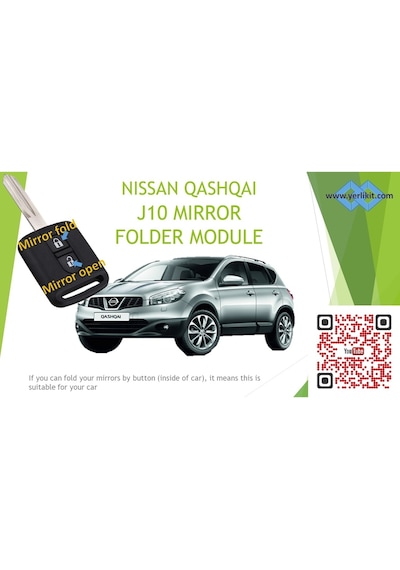 Nissan Qashqai J10 Kumandadan Katlanır Ayna Kiti