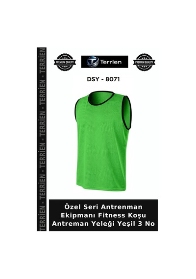 Özel Üretim Antreman Yeleği Yeşil 3 No Koşu Antrenman Giysisi