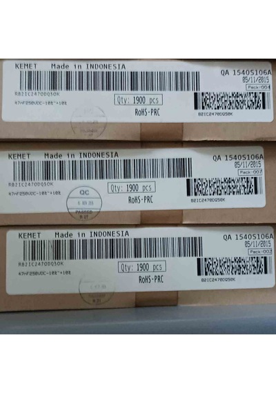 R82ıc2470dq50k 47nf 250v 5mm Polyester Kondansatör 35 Adet