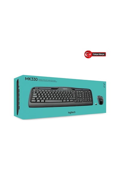 Logıtech Mk330, 920-003988, Kablosuz, Türkçe Q, Klavye Mouse Set Diğer