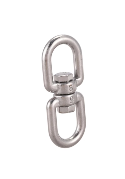 2'li Paslanmaz Fırdöndü. 8mm. Çapa Fırdöndüsü. 304 Kalite Krom