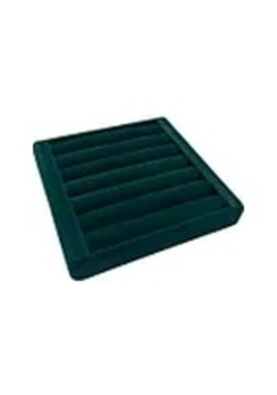 Süet Kumaş Yeşil Renk 15 Cm 15 Cm Yüzük Sergileme Standı Çok Renkli