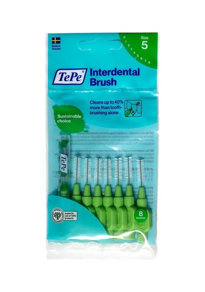 0.8 Mm - Yeşil Diş Arayüz Fırçası 1x 6 Adet