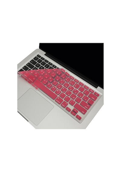 Arapça Klavye Apple Uyumlu MacBook Air Pro Klavye Koruyucu Ustip Eski Usb'li Model 2008/2017 İle Açık Pembe