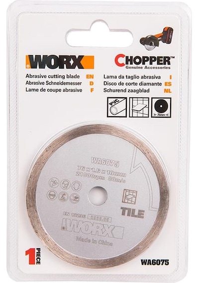WORX WA6075 WX801 İçin 76x10mm Fayans, Seramik, Mermer Elmas Kesme Diski