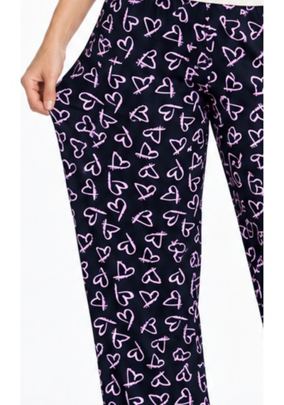 Fit Women Kadın Çizgili Bluz Desenli Askılı Ekru Pijama Takımı