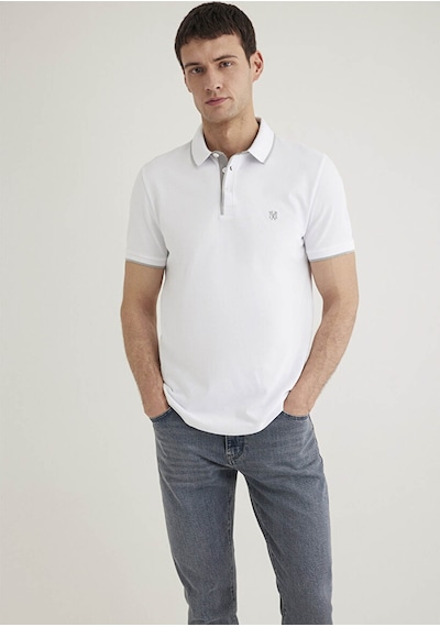 Mavi Beyaz Erkek T-shirt M062373-27879 Beyaz