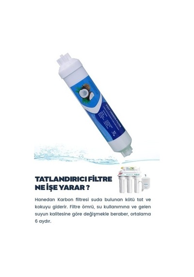 Aquabella Su Arıtma Filtresi İnline 12 İnc Kapalı Kasa Filtre Seti 9'lu