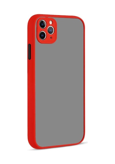 Apple Uyumlu  iPhone 11 Pro Max Kılıf Hux Düğme Ve Kapak Zıt Renk Kılıf