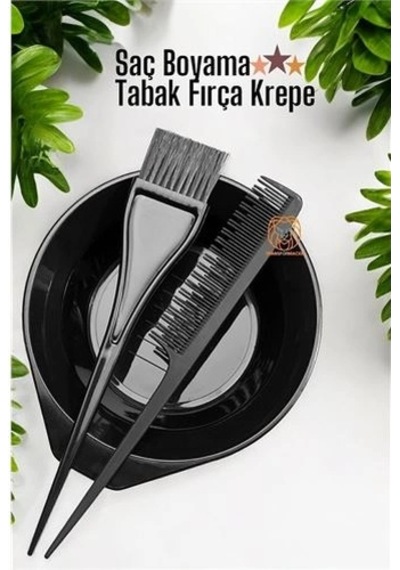 Saç Boyama Tabak Fırça Krepe Tarak Seti 715725
