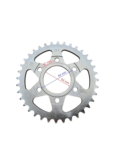 Rks R250 Arka Dişli 520-36t İç 64 Mm 6 Delikli Küçük Göbekli