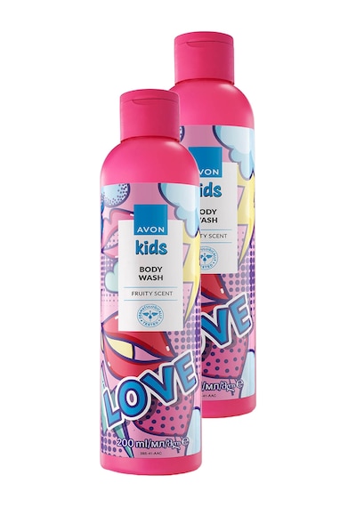 Kids Love Çocuklar İçin Meyve Kokulu Vücut Şampuanı 200 Ml. İkili Set
