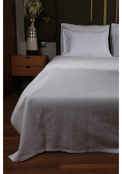Sidney Serisi Tek Kişilik Otel Pikesi 160x230cm Beyaz