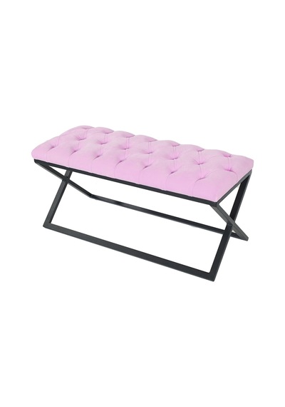 Varcera Pembe Chester Model Kapitoneli Puf&bench&koltuk&oturma Bankı&teddy Puff&yatak Odası Takımı Önü&ucu