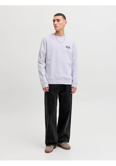 Jack & Jones Jjaero Sweat Crew Neck Beyaz Erkek Sweatshirt 12298492