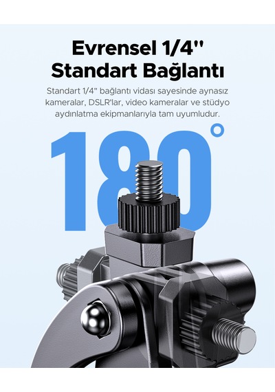 Ugreen Bluetooth Selfie Çubuğu, 4 Ayaklı Tripod Standlı Selfie Stick, 45301