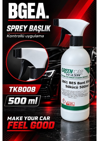Bgea Green Car Wash Bant Ve Etiket Sökücü Sprey 500 Ml Tk8008
