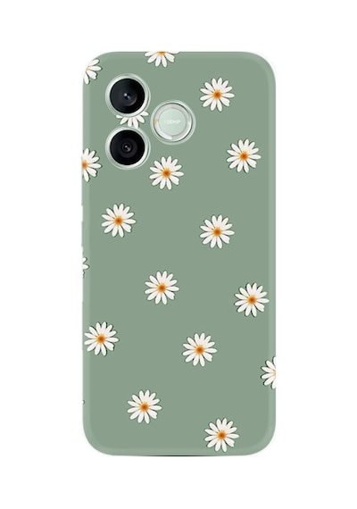 Honor 600 Lite Lna-nx1 Uyumlu Kılıf Boutique Baskılı Resimli Yeşil Papatyalar Pcode -041