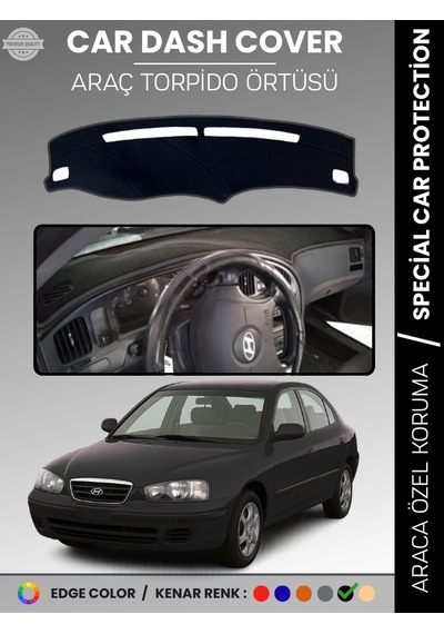 Hyundai Elantra 1997-2006 Torpido Örtüsü Ön Panel Halı Araca Özel Çatlamayı Önler Kaymaz - 208 Stiloto