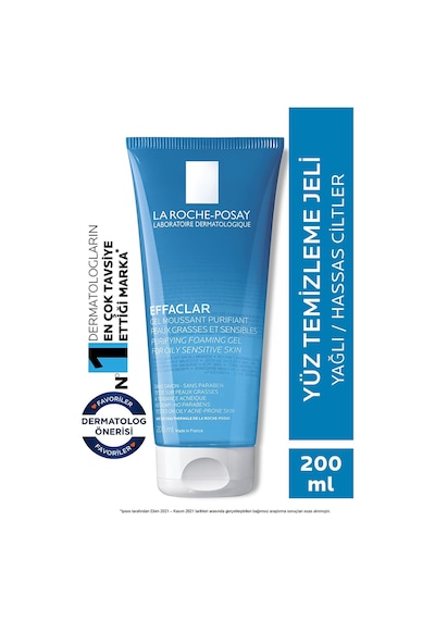 La Roche Posay Effaclar Yağlı ve Akneye Eğilim Gösteren Yüz Temizleme Jeli 200 ML