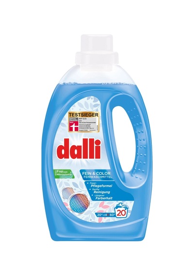 Dalli Hassas ve Renkli Çamaşırlar için Renk Koruma Özellikli Sıvı Çamaşır Deterjanı 20 Yıkama 1100 ML