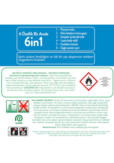 Air Wick Aerosol Okyanus Ferahlığı 300 ML