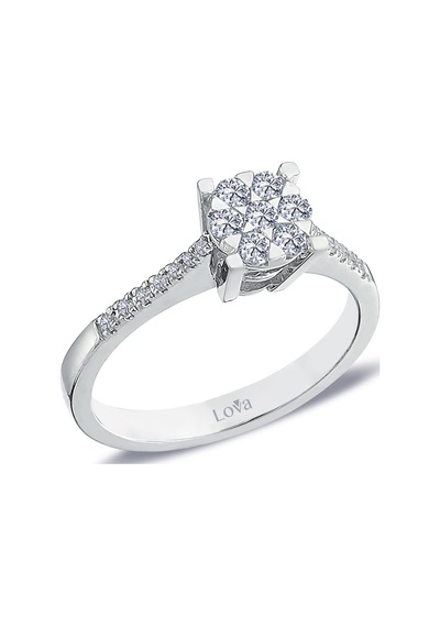 Lova 0,80 Karat Tektaş Görünümlü Pırlanta Yüzük - 1010294
