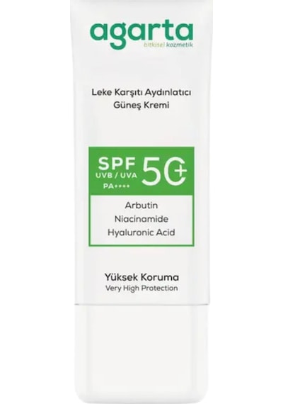 Agarta - Güneş Kremi Leke Karşıtı Aydınlatıcı Doğal 50 Ml