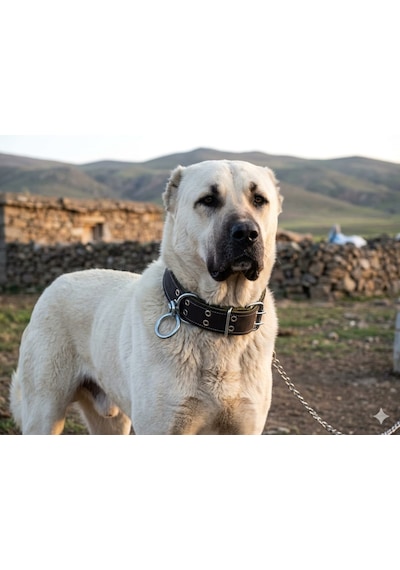 İri Ve Büyük Cinsler İçin Kanğal Köpek Tasması 80x5 Cm Siyah