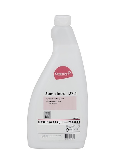 Diversey Suma Inox D7.1 Paslanmaz Çelik Temizleyici ve Parlatıcı 750 ML