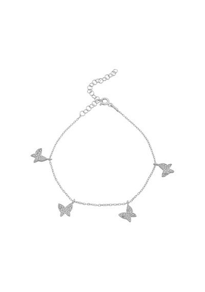 Kelebek Zincir Bileklik 719131 Silver Gümüş