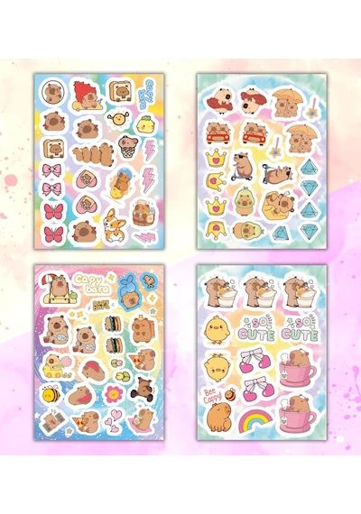 Cute Baby My Dıy Sticker Book 24 17 Cm 16 Sayfa Özel Tasarım Rengarenk Sticker Kitabı