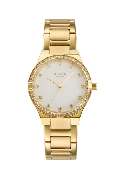 Obaku Denmak V317legwsg Quartz Çelik Altın Rengi Safir 32 Mm Kadın Kol Saati